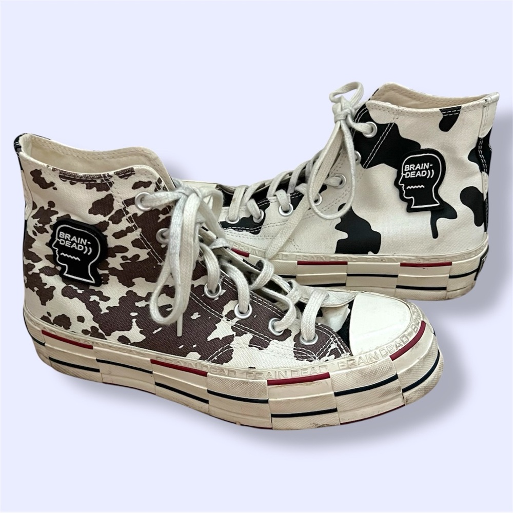 Brain Dead x Converse Chuck 70 'Cow Print' high top sneakers